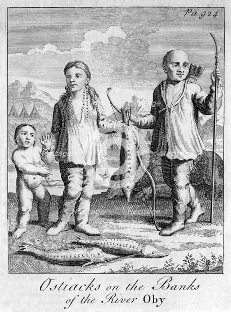 'Ostiacks on the Banks of the River Oby', c 1700. Artist: Unknown