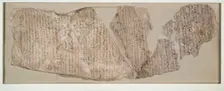 Ostracon, inscribed in hieratic, XIXth Dynasty (c1292 BC - c1190 BC)