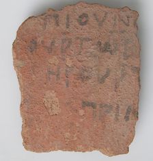 Ostrakon, Coptic, 4th-7th century. Creator: Unknown