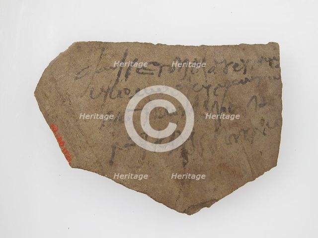 Ostrakon, Coptic, 4th-7th century. Creator: Unknown.