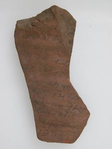 Ostrakon, Coptic, 4th-7th century. Creator: Unknown
