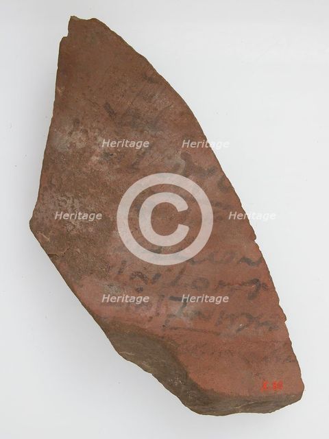 Ostrakon, Coptic, 4th-7th century. Creator: Unknown.