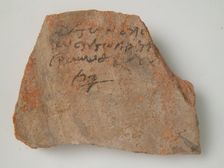 Ostrakon, Coptic, 4th-7th century. Creator: Unknown