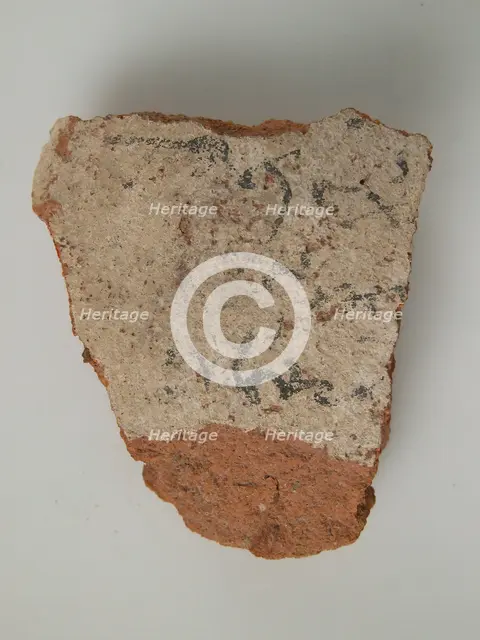 Ostrakon, Coptic, 4th-7th century. Creator: Unknown.
