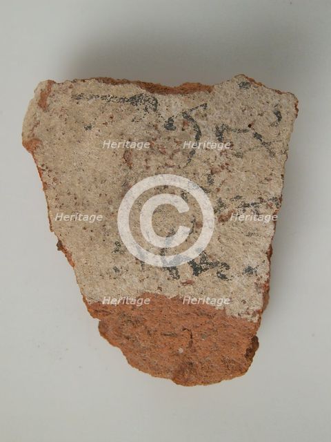 Ostrakon, Coptic, 4th-7th century. Creator: Unknown.