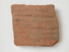 Ostrakon, Coptic, 4th-7th century. Creator: Unknown