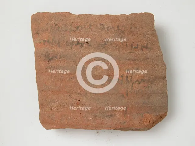 Ostrakon, Coptic, 4th-7th century. Creator: Unknown.