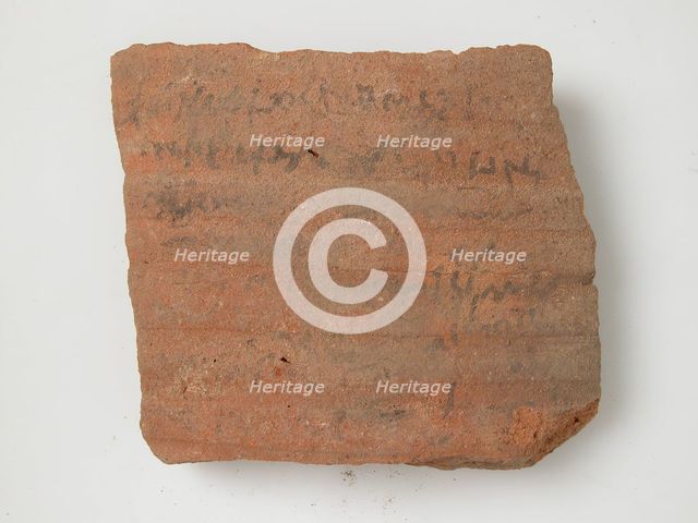 Ostrakon, Coptic, 4th-7th century. Creator: Unknown.
