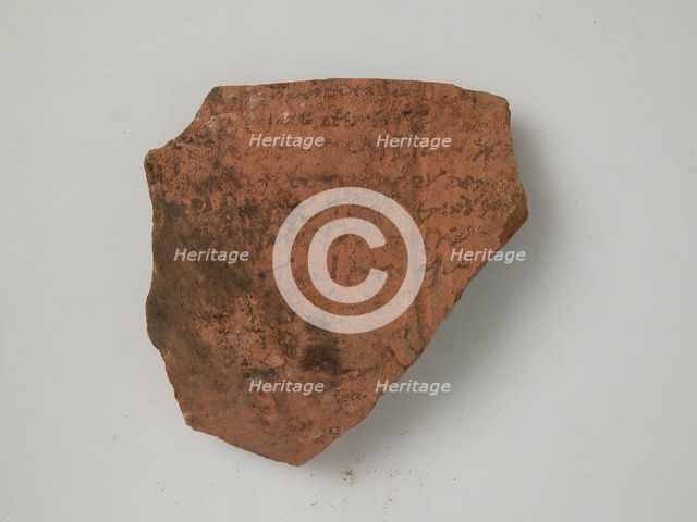 Ostrakon, Coptic, 4th-7th century. Creator: Unknown.