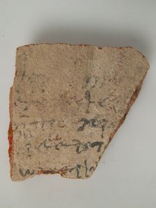 Ostrakon, Coptic, 4th-7th century. Creator: Unknown