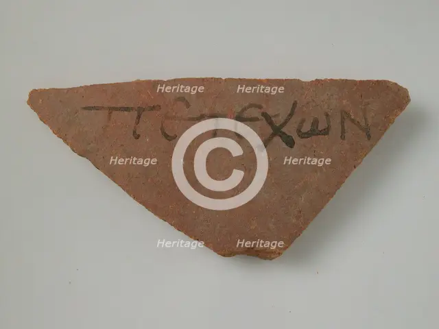 Ostrakon, Coptic, 4th-7th century. Creator: Unknown.
