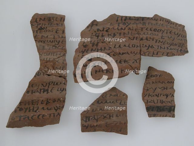 Ostrakon, Coptic, 580-640. Creator: Unknown.