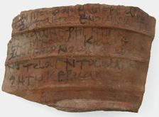 Ostrakon, Coptic, 580-640. Creator: Unknown