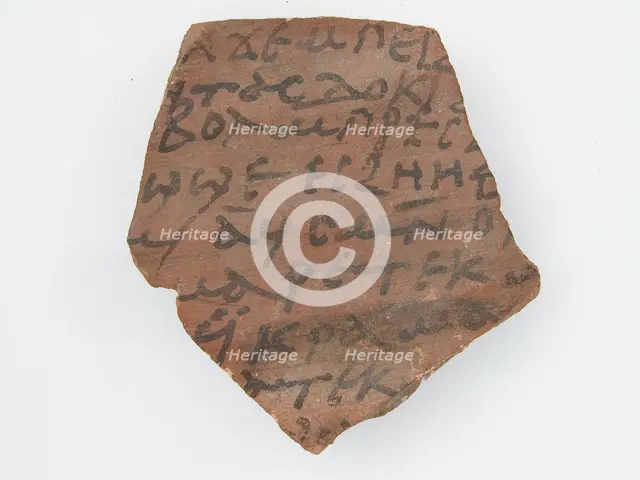 Ostrakon, Coptic, 580-640. Creator: Unknown.