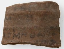 Ostrakon, Coptic, 600. Creator: Unknown