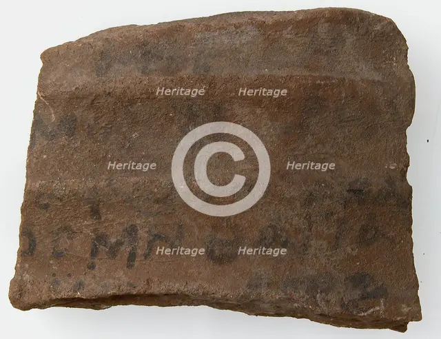Ostrakon, Coptic, 600. Creator: Unknown.
