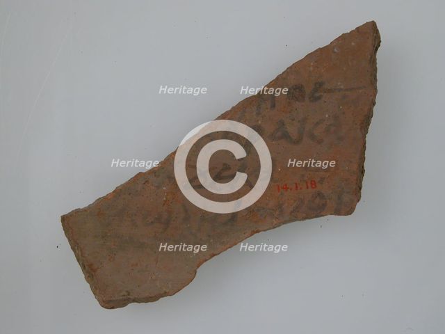 Ostrakon, Coptic, 600. Creator: Unknown.