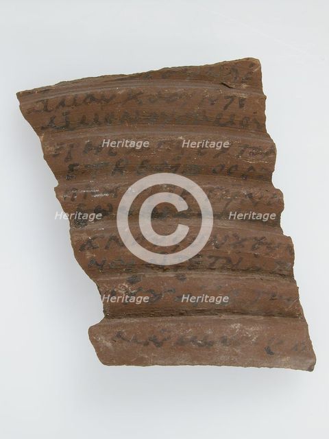 Ostrakon, Coptic, 600. Creator: Unknown.