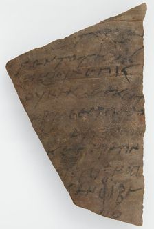 Ostrakon, Coptic, 600. Creator: Unknown