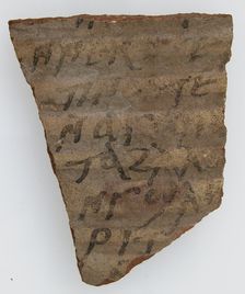 Ostrakon, Coptic, 600. Creator: Unknown