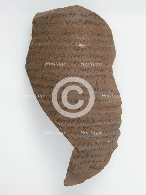 Ostrakon, Coptic, 600. Creator: Unknown.
