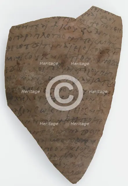 Ostrakon, Coptic, 600. Creator: Unknown.