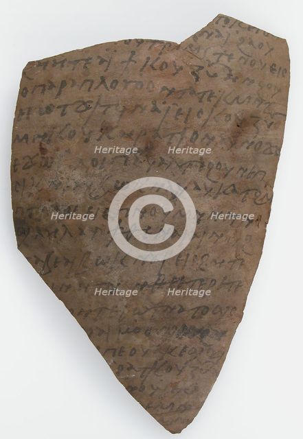 Ostrakon, Coptic, 600. Creator: Unknown.
