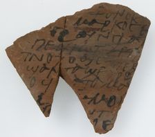 Ostrakon, Coptic, 600. Creator: Unknown