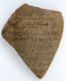 Ostrakon, Coptic, 600. Creator: Unknown