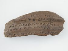 Ostrakon, Coptic, 600. Creator: Unknown