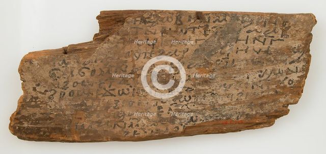Ostrakon, Coptic, 600. Creator: Unknown.