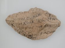 Ostrakon, Coptic, 7th century. Creator: Unknown