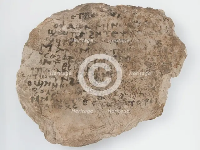 Ostrakon, Coptic, 7th century. Creator: Unknown.