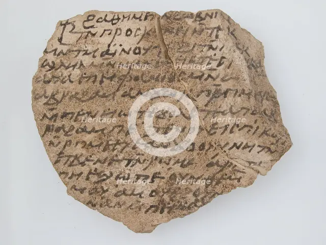 Ostrakon, Coptic, 7th century. Creator: Unknown.