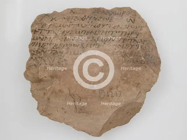 Ostrakon, Coptic, 7th century. Creator: Unknown.