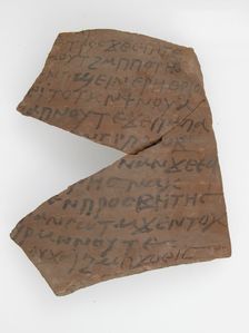 Ostrakon, Coptic, 7th century. Creator: Unknown