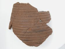 Ostrakon, Coptic, 7th century. Creator: Unknown