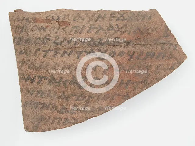 Ostrakon, Coptic, 7th century. Creator: Unknown.