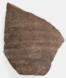 Ostrakon, Coptic, 7th century. Creator: Unknown