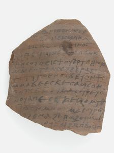 Ostrakon, Coptic, 7th century. Creator: Unknown