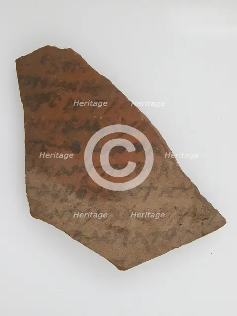 Ostrakon, Coptic, 7th century. Creator: Unknown.