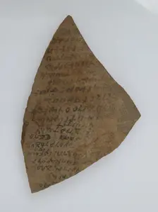 Ostrakon, Coptic, 7th century. Creator: Unknown