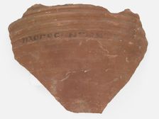 Ostrakon, Coptic, 7th century. Creator: Unknown