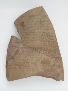Ostrakon, Coptic, 7th century. Creator: Unknown