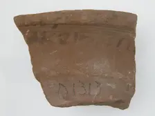Ostrakon, Coptic, 7th century. Creator: Unknown