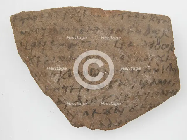 Ostrakon, Coptic, 7th century. Creator: Unknown.