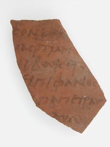 Ostrakon, Coptic, 7th century. Creator: Unknown