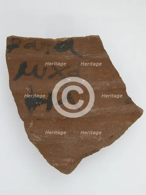 Ostrakon, Coptic, 7th century. Creator: Unknown.