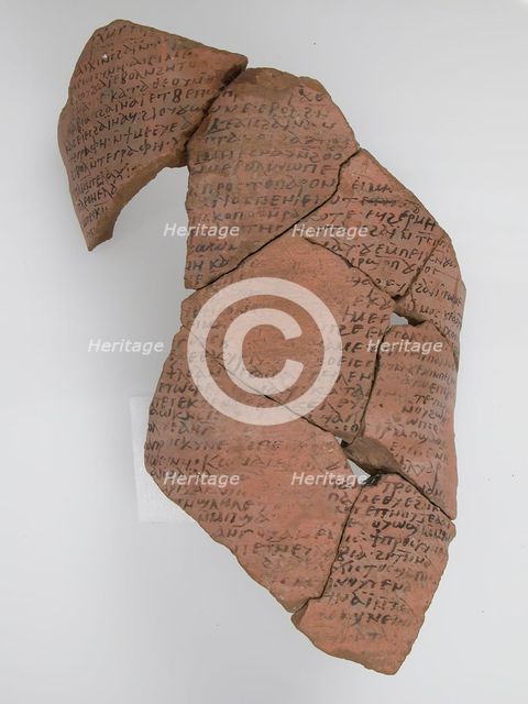 Ostrakon, Coptic, 7th century. Creator: Unknown.