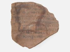 Ostrakon, Coptic, 7th century. Creator: Unknown